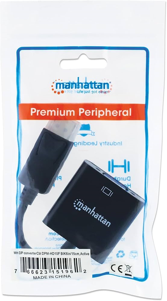 Cabo Conversor DISPLAYPORT para VGA