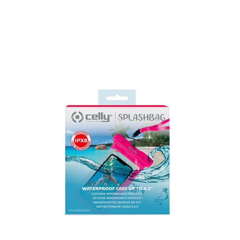 CELLY BOLSA DE MERGULHO TELEMÓVEL 20 ROSA 6.5''