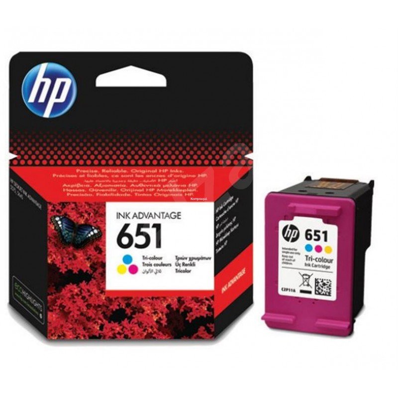 TINTEIRO HP 651 C2P11AE TRI-COLOUR